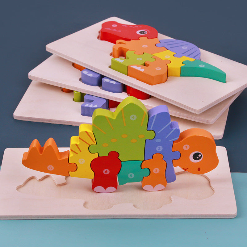 Wooden 3D Dinosaur Puzzles