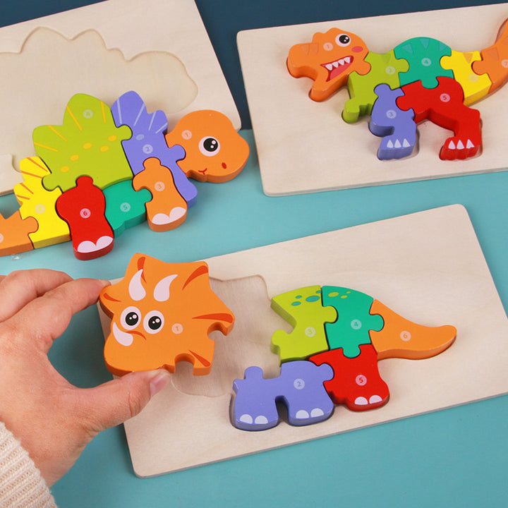 Wooden 3D Dinosaur Puzzles
