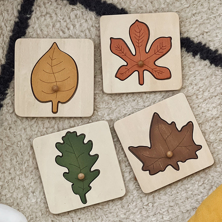 Wooden Leaf Panel Puzzles