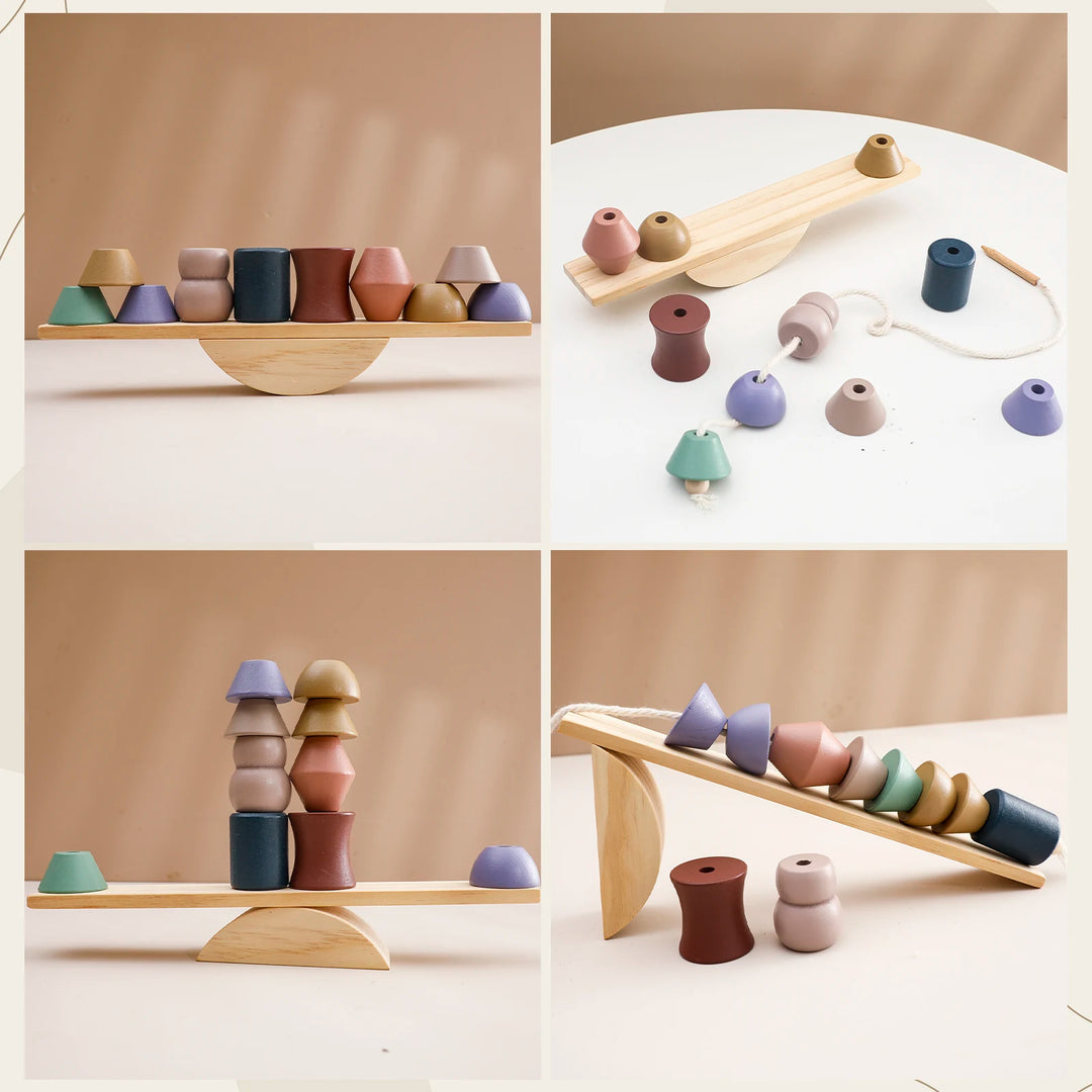 Balance & Play Wooden Teeter Totter