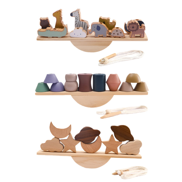 Balance & Play Wooden Teeter Totter