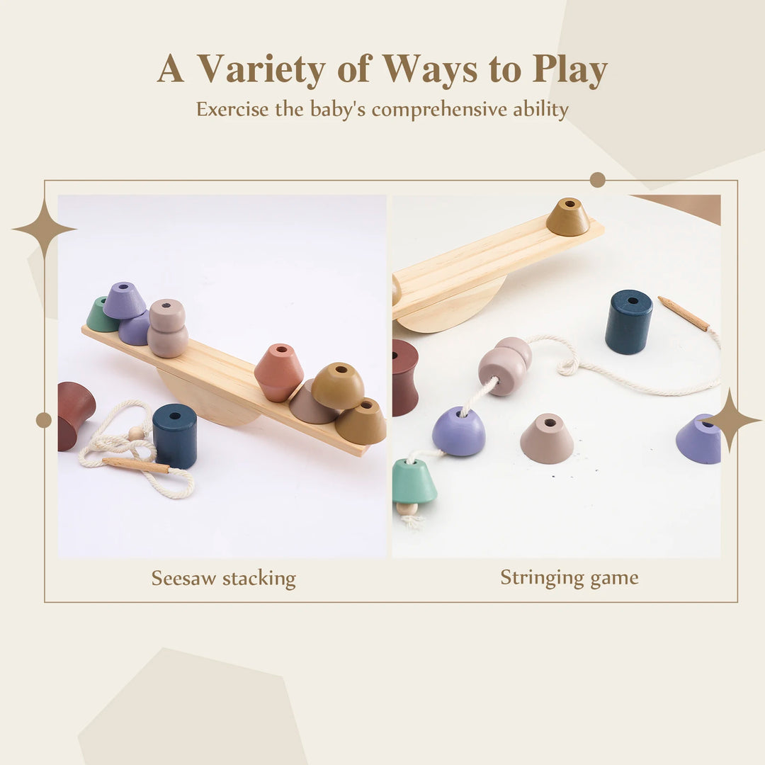 Balance & Play Wooden Teeter Totter