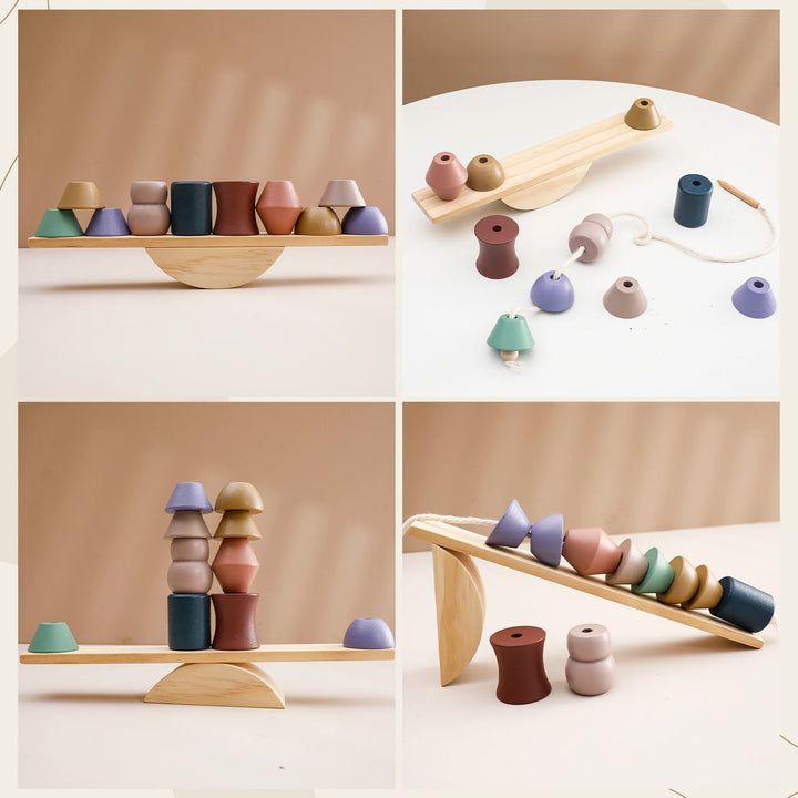 Balance & Play Wooden Teeter Totter