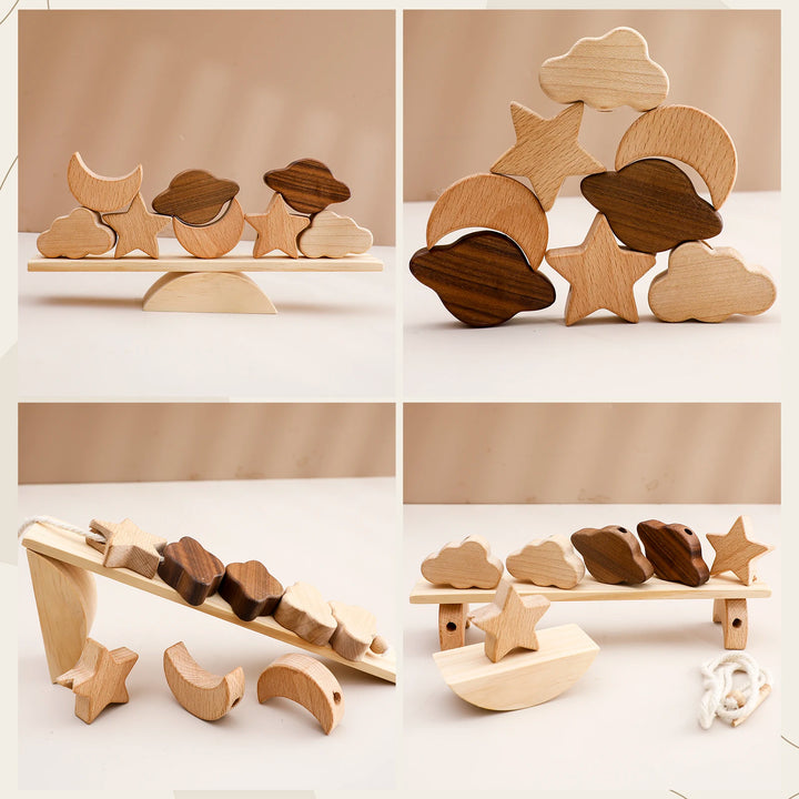 Balance & Play Wooden Teeter Totter
