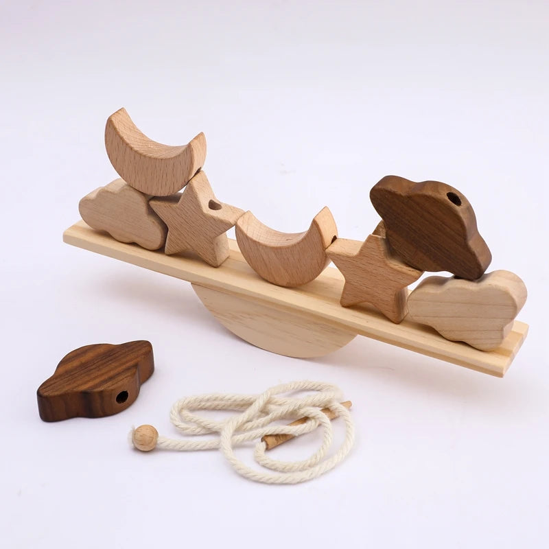 Balance & Play Wooden Teeter Totter