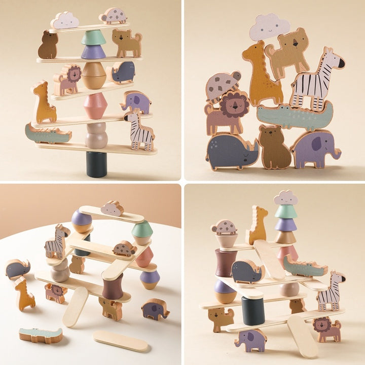Wooden Animal Stacking Toy