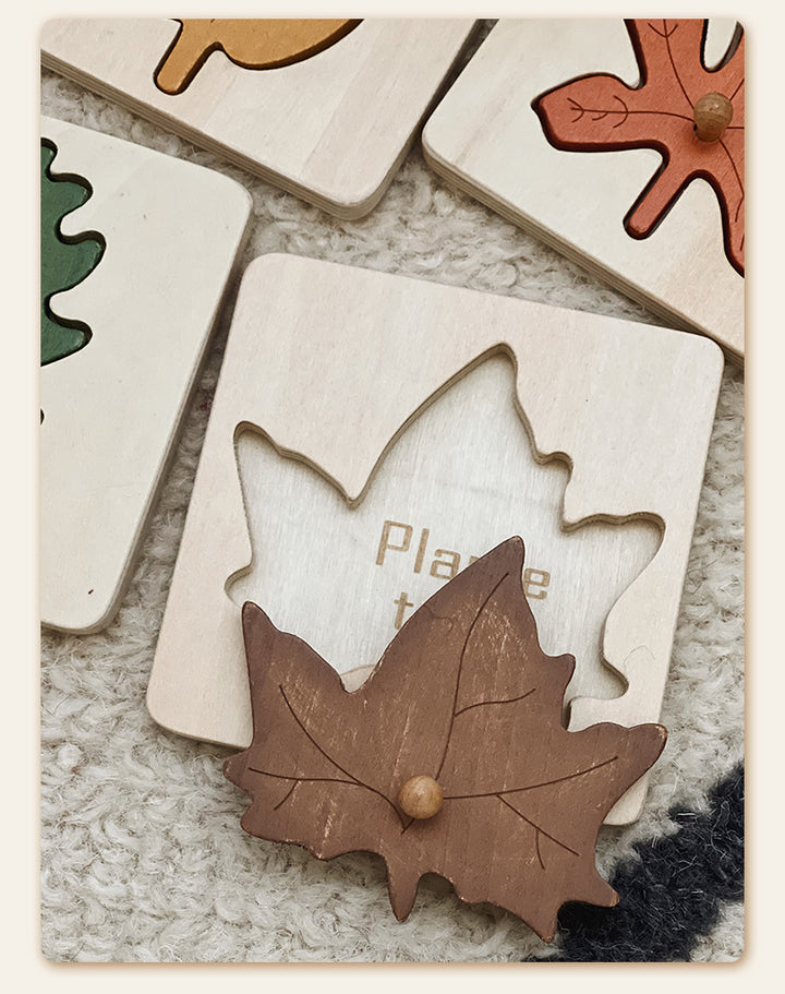 Wooden Leaf Panel Puzzles